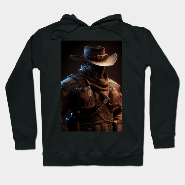 Steampunk Cowboy SWAT Operator Hoodie by TortillaChief